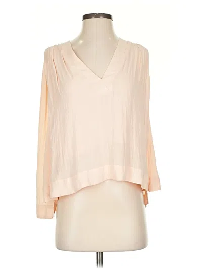 Pre-owned Free People 3/4 Sleeve Blouse In White