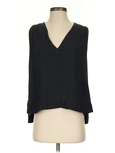 Pre-owned Free People 3/4 Sleeve T-shirt In Black