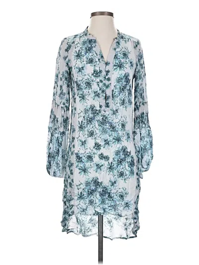Pre-owned Free People 3/4 Sleeve T-shirt In Teal