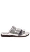 Free People Abilene Toe Loop Sandal In 银色