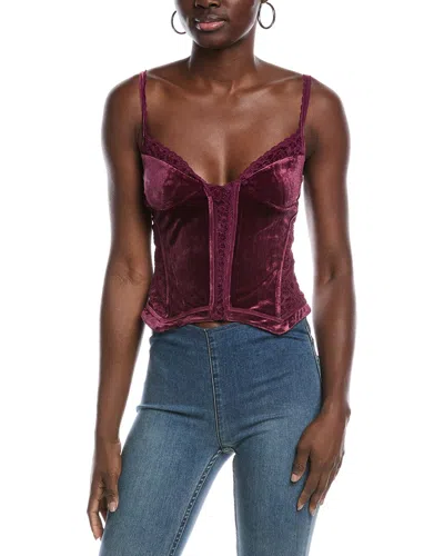 Free People About Last Night Corset In Red