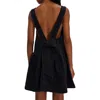 Free People About Town Bow Minidress In Black