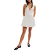 Shop Free People About Town Bow Minidress In Ivory
