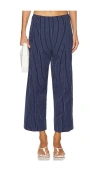 Free People Acadia Trousers Pants With Belt Loops In Blue In 블루 콤보
