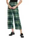Free People Acadia Trouser In Green Combo In Green