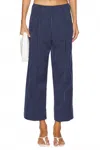 Free People Acadia Trousers Pants With Belt Loops In Blue In Blue