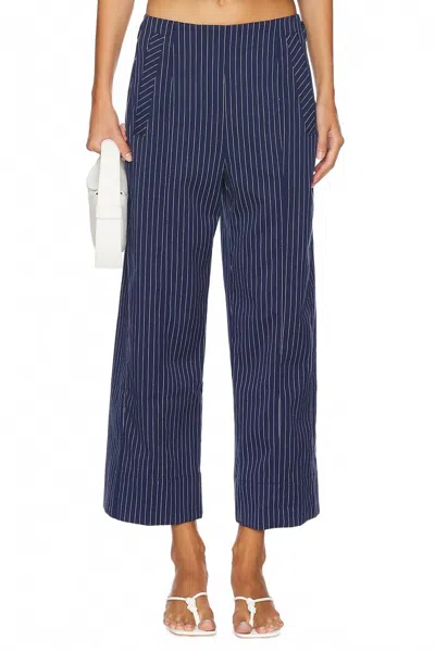 Free People Acadia Trousers Pants With Belt Loops In Blue