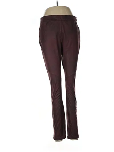 Pre-owned Free People Active Pants In Burgundy