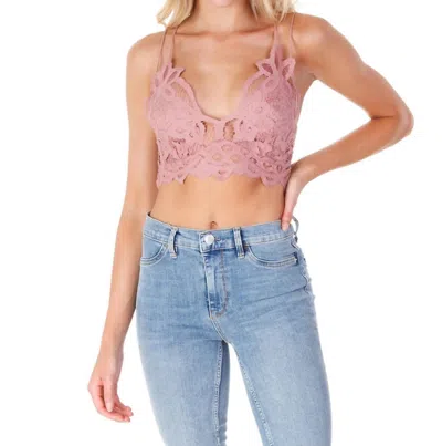 Free People Adella Bralette In Rose In Multi