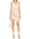 Free People Adella Slip Dress In Soft Plaid Combo