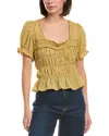 Free People Adore You Blouse In Green