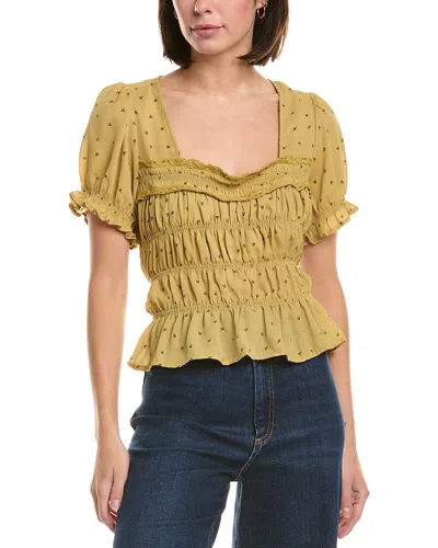 Free People Adore You Blouse In Green