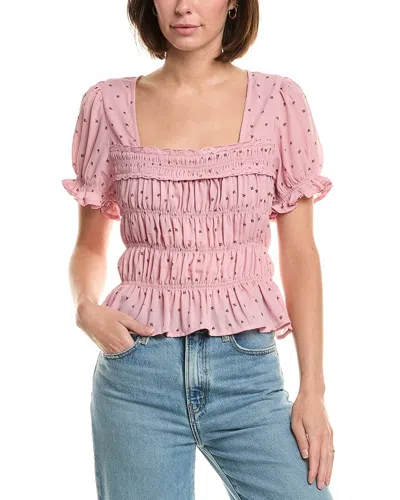 Free People Adore You Blouse In Pink