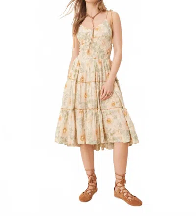 Free People Adriel Midi Dress In Floral In Multi