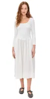 Shop Free People Aelia Midi Dress Ivory