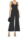 Free People After All Ruched One-piece In Black In Black