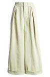 FREE PEOPLE AFTER LOVE ROLL CUFF WIDE LEG trousers