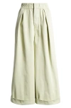 FREE PEOPLE AFTER LOVE ROLL CUFF WIDE LEG PANTS