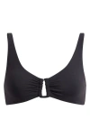 Free People Ahead Of The Curve Scoop Bralette In Black