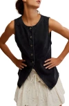 Free People Aimee Vest In Black