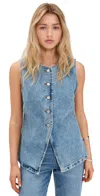 Shop Free People Aimee Vest Indigo