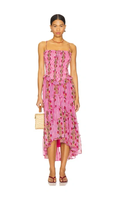 Free People Alejandra Midi Dress In Pink