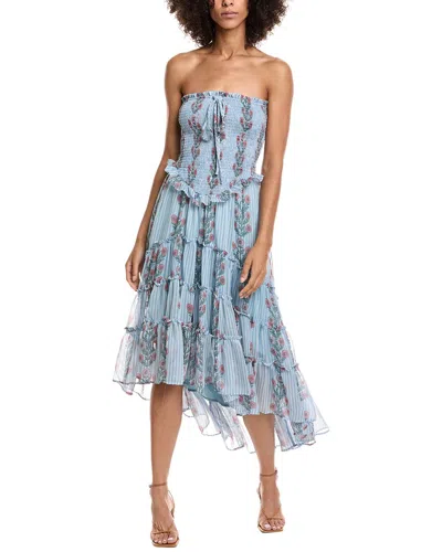 Free People Alejandra Midi Dress In Blue