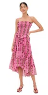 Free People Alejandra Smocked Bodice Tiered Sundress In Pink