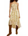 Free People Alejandra Smocked Bodice Tiered Sundress In Neutral