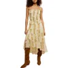 Free People Alejandra Smocked Bodice Tiered Sundress In Yellow
