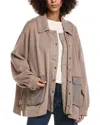Free People Alexa Water Repellent Jacket In Brown