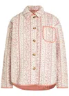 Free People Alexie Print Boxy Quilted Jacket In Multi