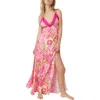 Free People All A Bloom Floral Maxi Nightgown In Neon Pop Combo