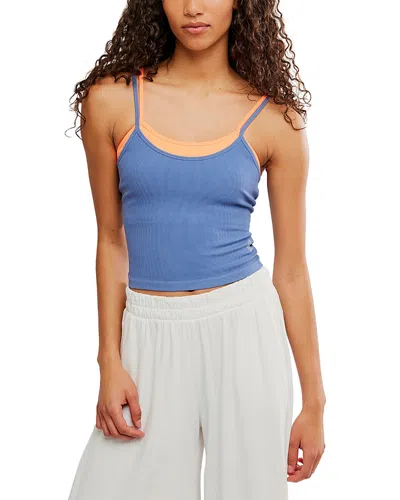 Free People All Clear Coastline Tank Top In Blue