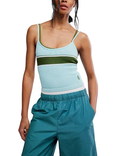 Free People All Clear Coastline Tank Top In Blue