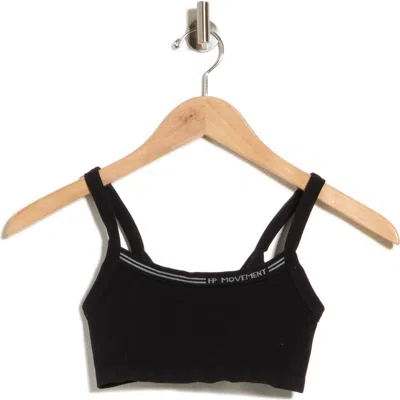Free People All Clear Logo Sports Bra In Black