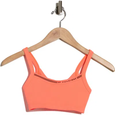 Free People All Clear Logo Sports Bra In Brown