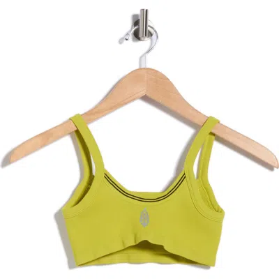 Free People All Clear Logo Sports Bra In Green