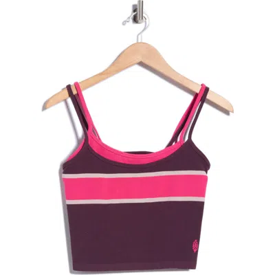 Free People All Clear Rib Tank In Purple