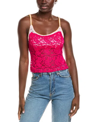 Free People All Day Lace Cami In Pink