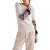 Free People All In Cuff Knit Top In White
