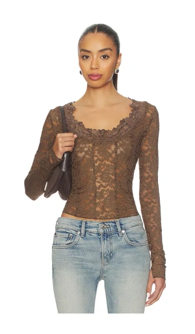 Free People All Night Long Sleeve In Brown