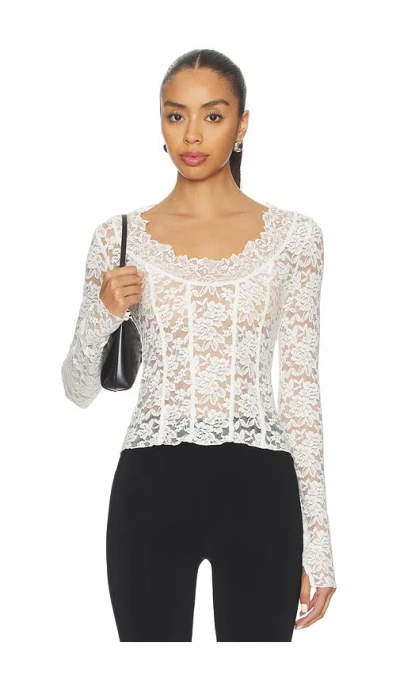 Free People All Night Long Sleeve In White