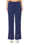Free People All Out Satin Pants In Insignia In Multi