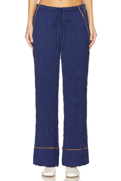 Free People All Out Satin Pants In Insignia In Multi