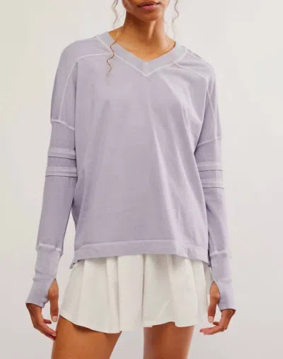Free People All Star Layer Long Sleeve Tee In Trailblazer In Multi