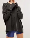 Free People All Star Layer Top In Black In Black
