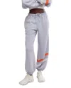 Free People All Star Oversize Graphic Sweatpants In Steel/flame Combo