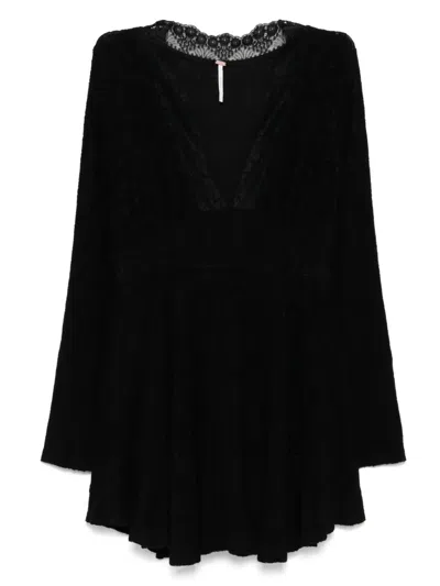 Free People All Yours Mini Dress In Black