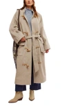 FREE PEOPLE FREE PEOPLE ALMA LONG DUFFLE COAT